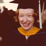 In academic regalia, May 1979