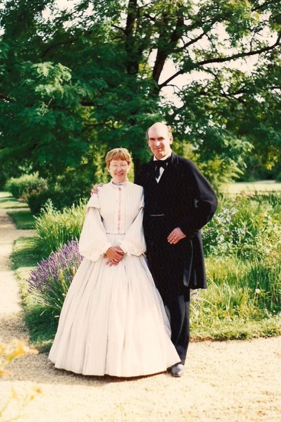 In 1850s period dress, July 1990