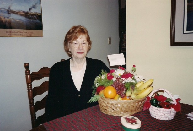 Gift of fruit after diagnosis of cancer, December 2002