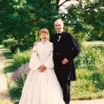 In 1850s period dress, July 1990