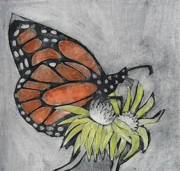 Butterfly (Collograph)